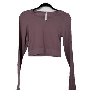 The Group BABATON MAUVE COMPRESSION LONG SLEEVE TOP SZ L CONTOUR